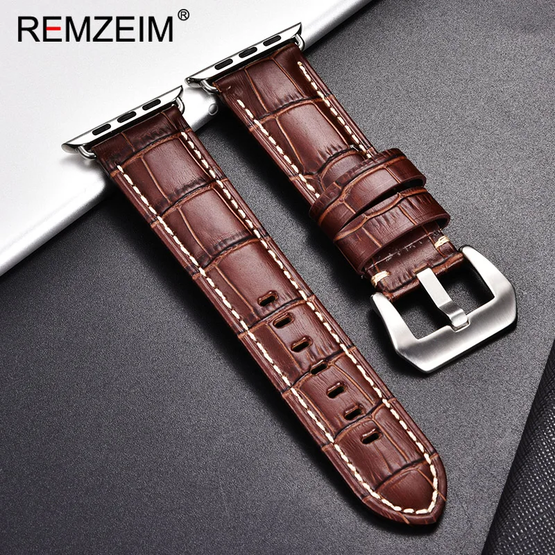 Ремешок из натуральной кожи для Apple Watch Band 44 мм 40 42 38 Series 5 4 3 2 iWatch|Ремешки часов| |