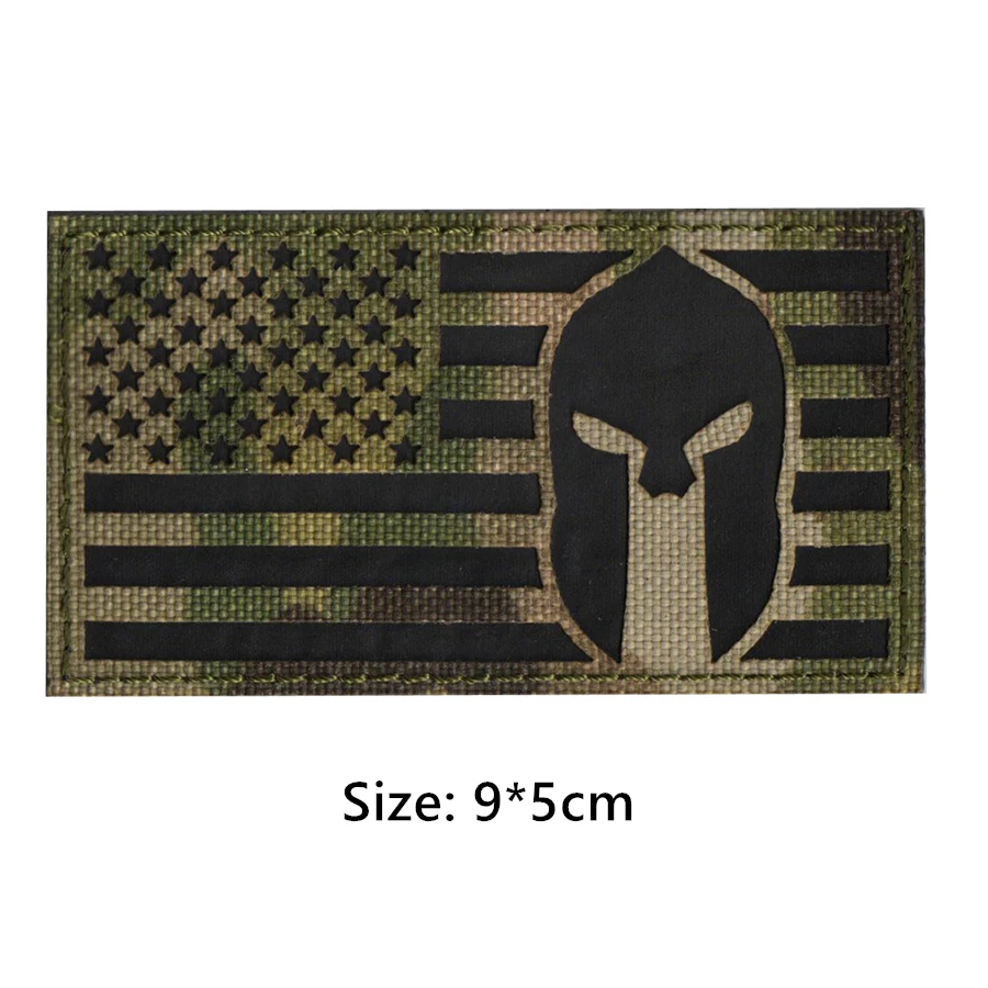 Светящийся нейлоновый шлем с американским флагом спартанским шлемом Военная