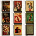 Винтажные Ретро-постеры Fallout 3, 4, для домашнего декора, крафтовые классические обои, высокое качество, живопись, украшение для гостиной