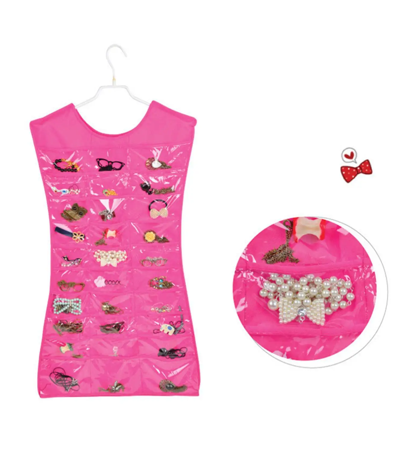 JYTOP 30 карманов и 14 крюк петля подвесной органайзер для ювелирных изделий