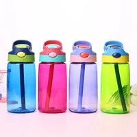 480ml baby kids children portable feeding drinking water bottle cup with straw