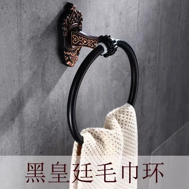 Декоративные кольца для полотенец античное настенное крепление белого и черного