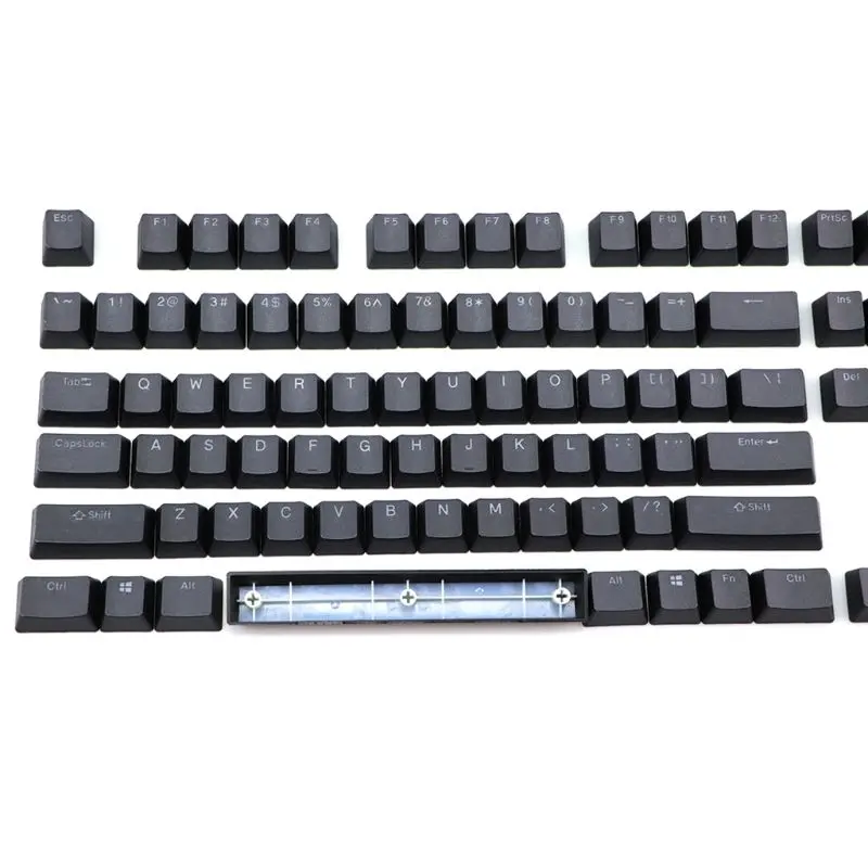 

Black White 108 key PBT Double Shot Shine Through Translucent Backlit keycaps For Corsair K70 K65 K95 RGB Mechanical Keyboard