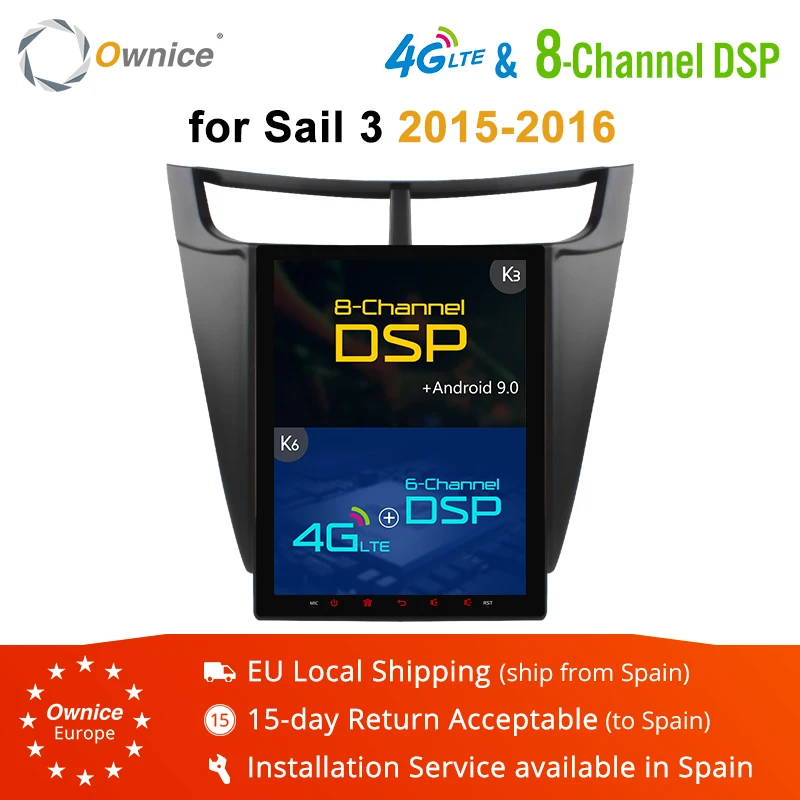 Ownice PX6 Octa Core 9 7 &quotAndroid 0 4 Гб ОЗУ 64 ПЗУ K3 K6 DSP автомобильный DVD для Chevrolet Sail 2015 2016