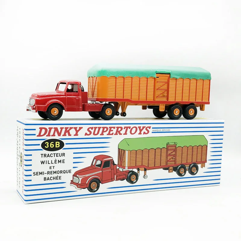 

1/43 Dinky SUPERTOYS TRACTEUR WILLEME 36B Truck Toy Die Cast Collection Bâché Trucks Toys Vehicle