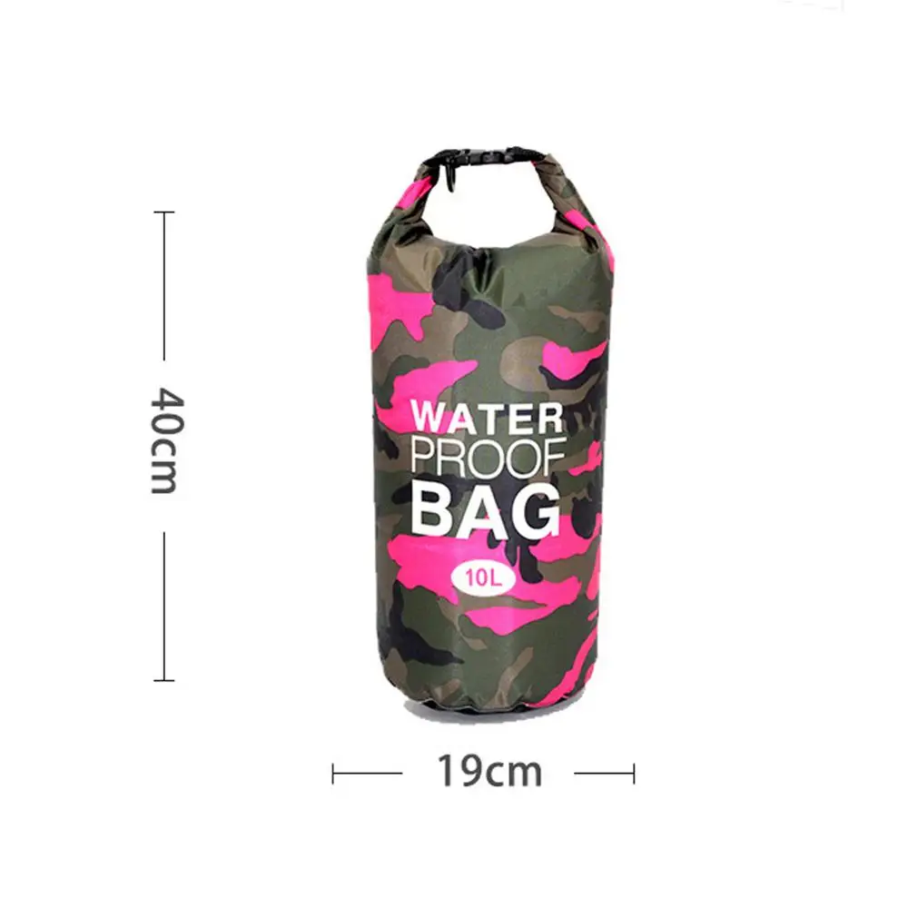 

Portable Camouflage Outdoor Bag Rafting Diving Dry Bag Backpack PVC Waterproof Folding Swimming Storage Bag for River Trekking