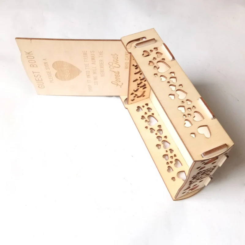 Свадебная книга для гостей с сердцами съемный держатель задней панели