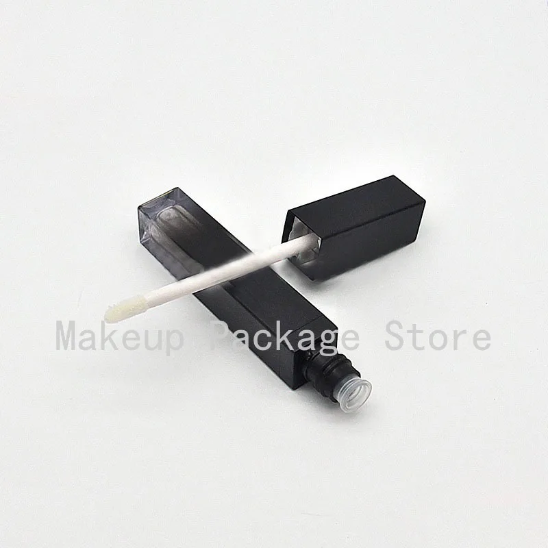 

5ML 20 Pieces Lipgloss Tube Empty Black Square Gradual Change color Lip Glaze Tubes Cosmetic Packaging Lip Gloss Container