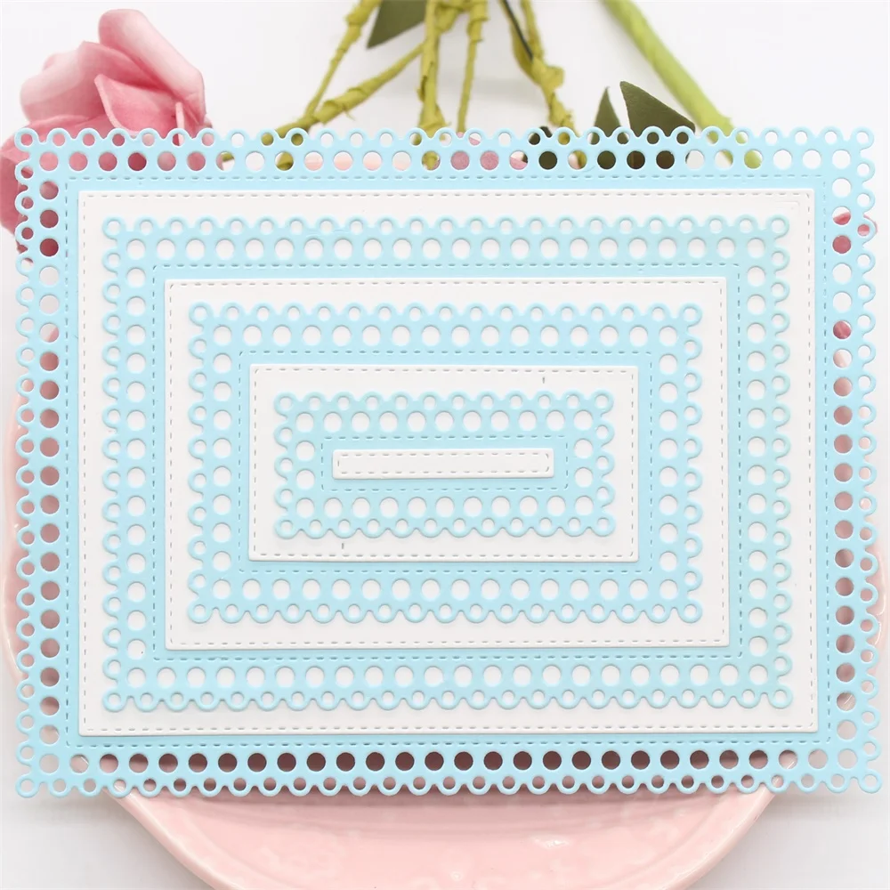 

KLJUYP прямоугольная рамка для резки металла скрапбукинга бумаги ремесло украшения штампы Скрапбукинг