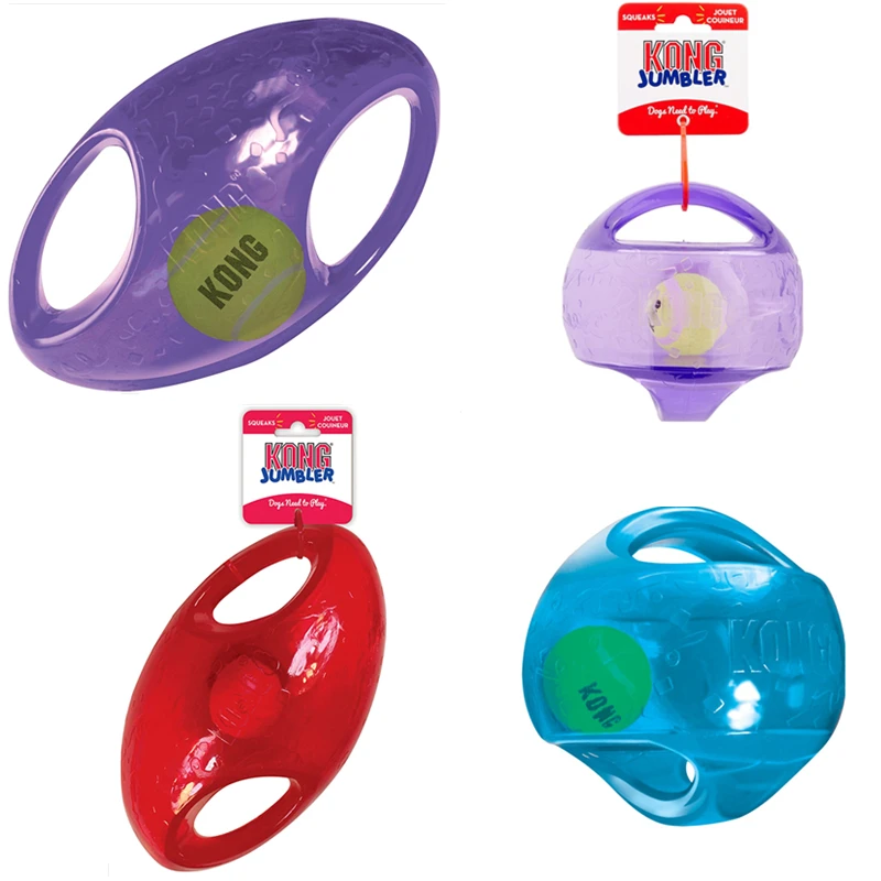 

For M/L Size KONG Jumbler Ball/Football Dog Toy, Color Varies