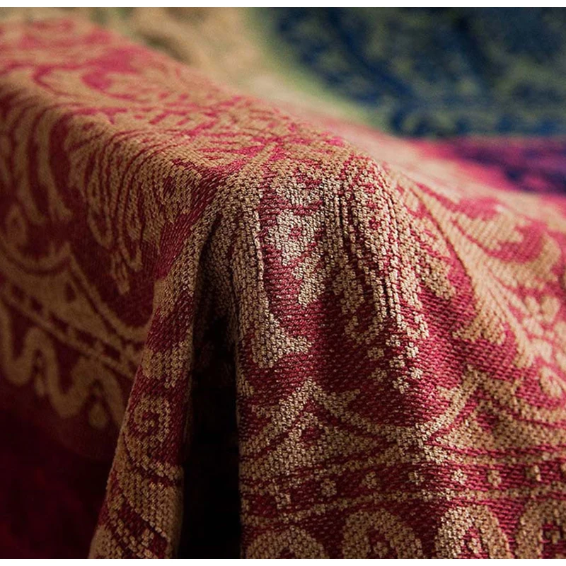 

Medicci Home Boho Sofa Throw Cover Chenille Jacquard Tassels Throw Blankets For Couch Bed Decorative Sofa Slipcover Protector