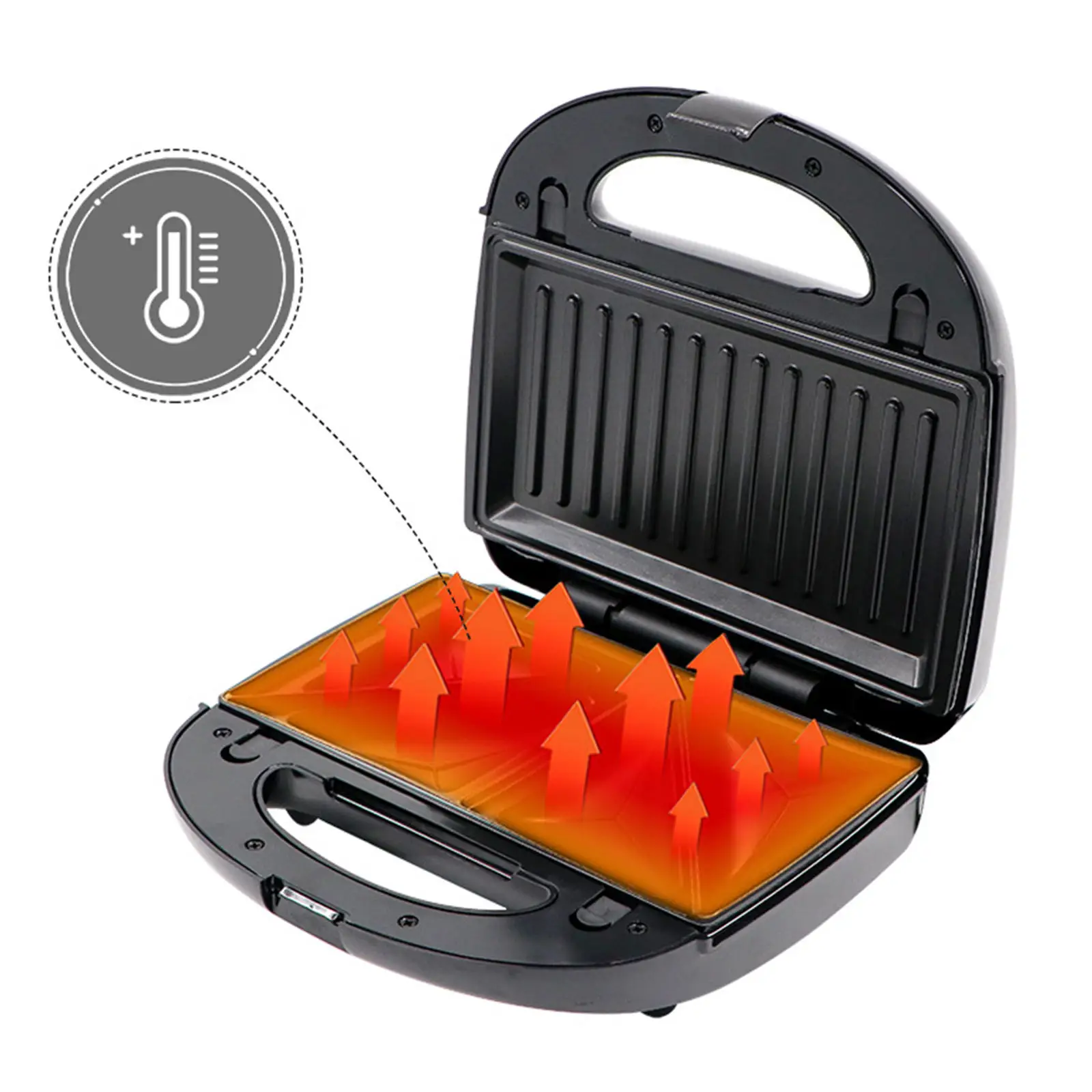 

3 in 1 Electric Grill Waffle Maker Roaster Sandwich Cake Maker Bread Oven Breakfast Machine Frying Pan Barbecue Plate EU Plug