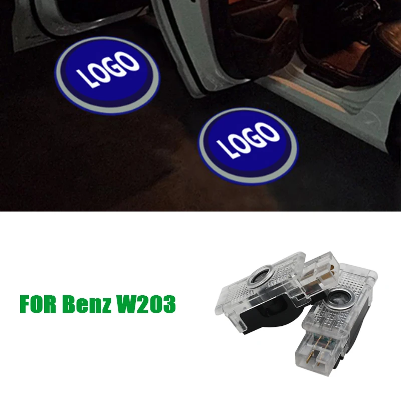 

2pcs Car LED Door Logo Projector Ghost Shadow Welcome Light For Mercedes Benz W203 W209 W240 R171 R199 SLK CLK SLR C Class