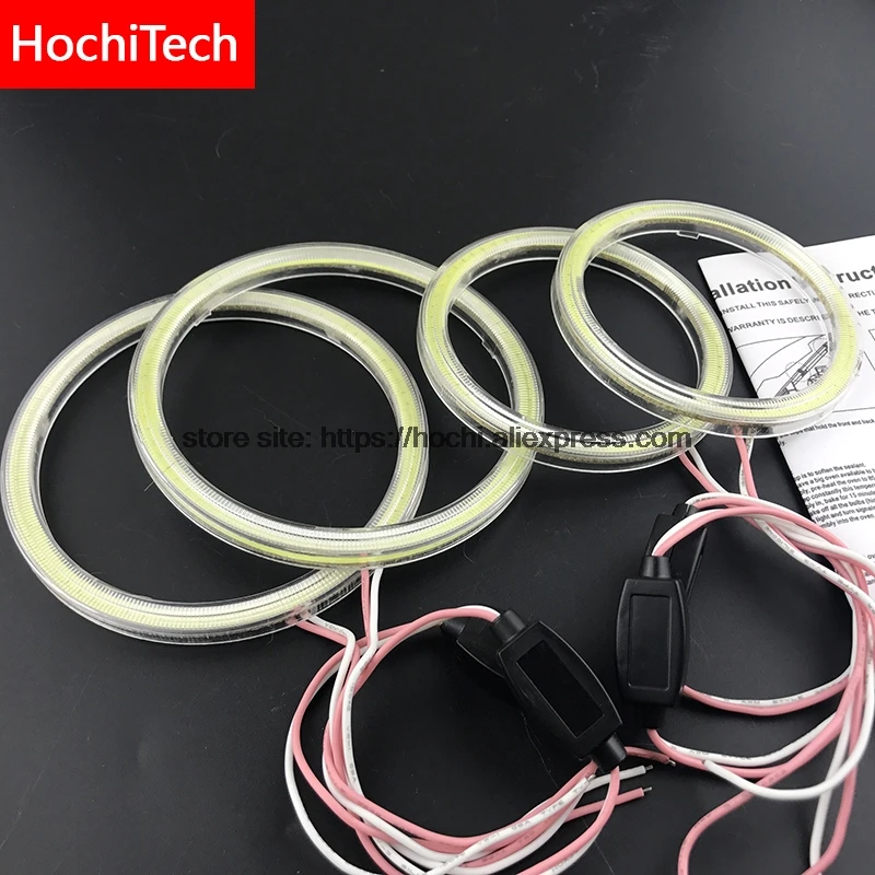 Для Mitsubishi Challenger Montero Sport 2008-2016 COB Светодиодный дневной светильник Белый Halo Cob Led Angel