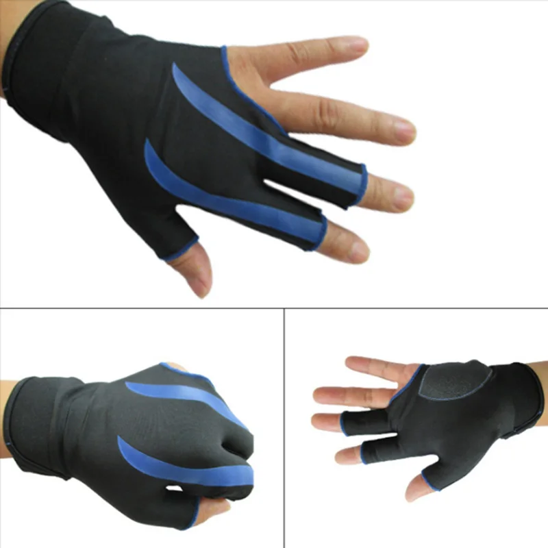 

NEW Snooker Cue Glove 3 Finger Billiard Gloves Snooker Shooters Left Hand High Quality Billiard Fitness Accessories