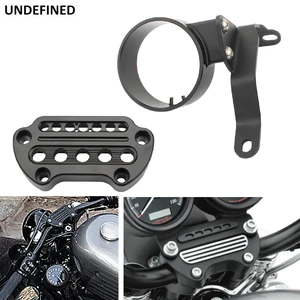 Instrument Speedometer Bracket Housing Side Relocation Cover Top Clamp Bar Riser Mount For Harley Sportster 883 XL 2004-2020