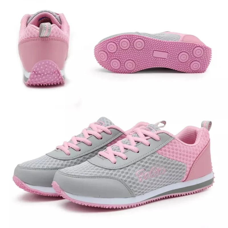 Женские спортивные туфли дышащие кроссовки на плоской подошве для газона