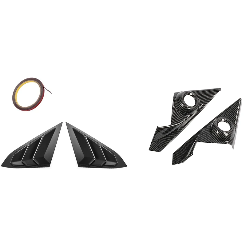 

1 Set Window Louver Cover, Rear Louver Frame Vent & 2 Pcs Inner a Pillar Door Stereo Speaker Cover