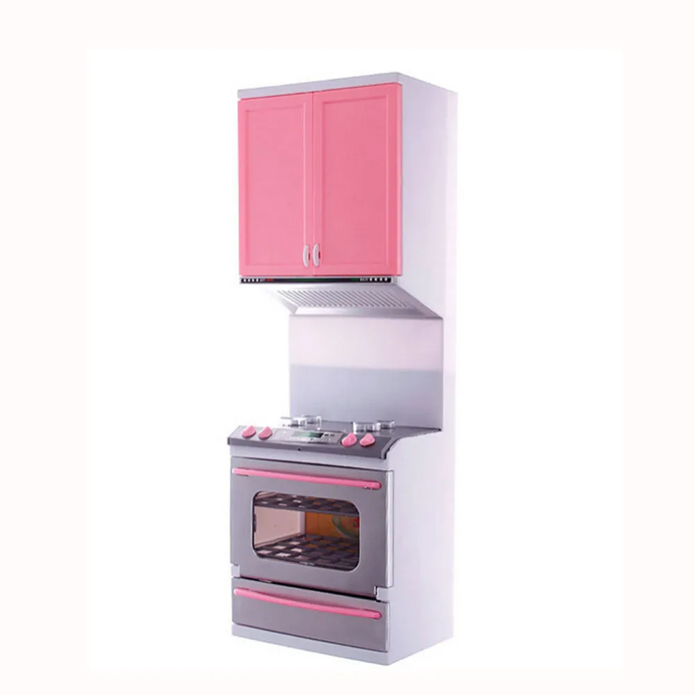 

Mini Doll House Furniture Led Music Stove Fridge Kids Pretend Play Cooking Toy Funny Educational Toys Gift For Children Birthday