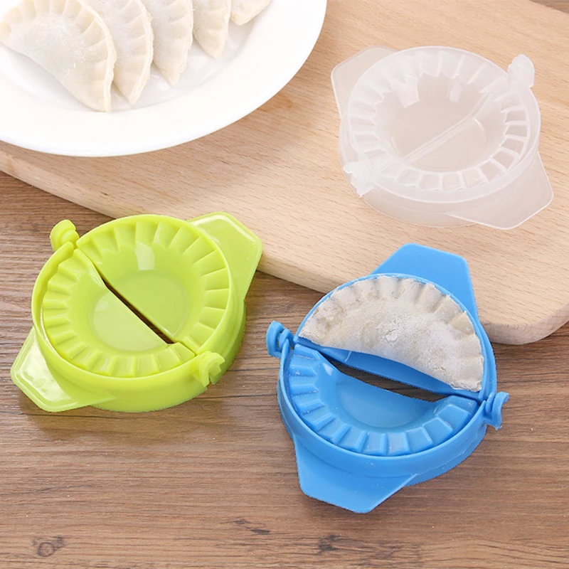 

New DIY Dumplings Maker Tool Wheat Straw Jiaozi Pierogi Mold Dumpling Mold Clips Baking Molds Pastry Kitchen Accessories