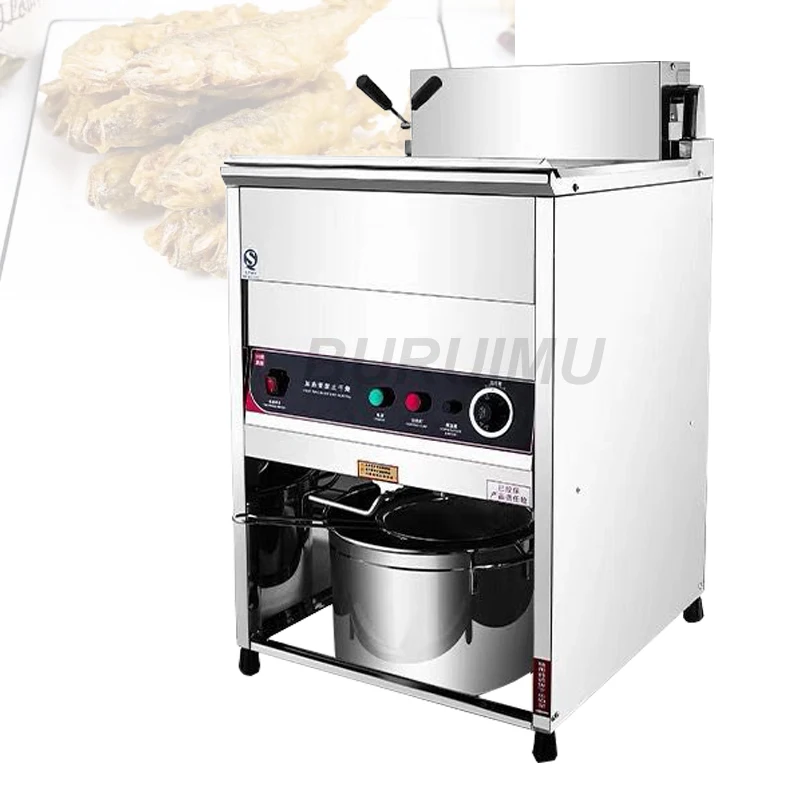 

Electric Deep Fryer Machine Commercial Single-Tank Frying Maker Vertical Ham Sausage Ball Chicken French Fries Manufacturer