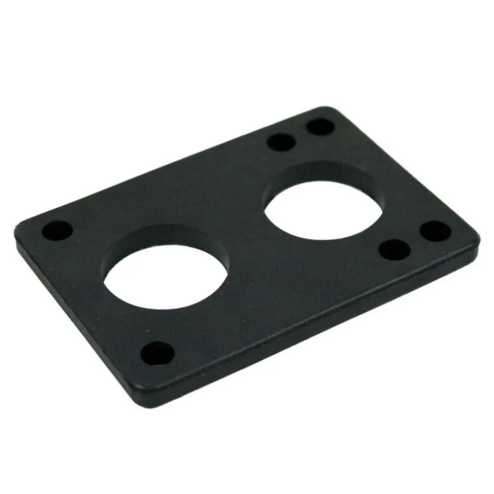 

1 Pair Longboard Riser Pads 1/4in 6mm Risers Skateboard Shock Pads Black Hoverboard Scooter Accessories Replacement Parts