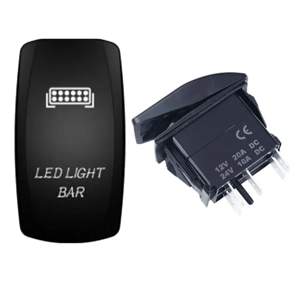 1 шт. автомобильный Стайлинг клавишный переключатель на 5 контактов 12 24 В двойная