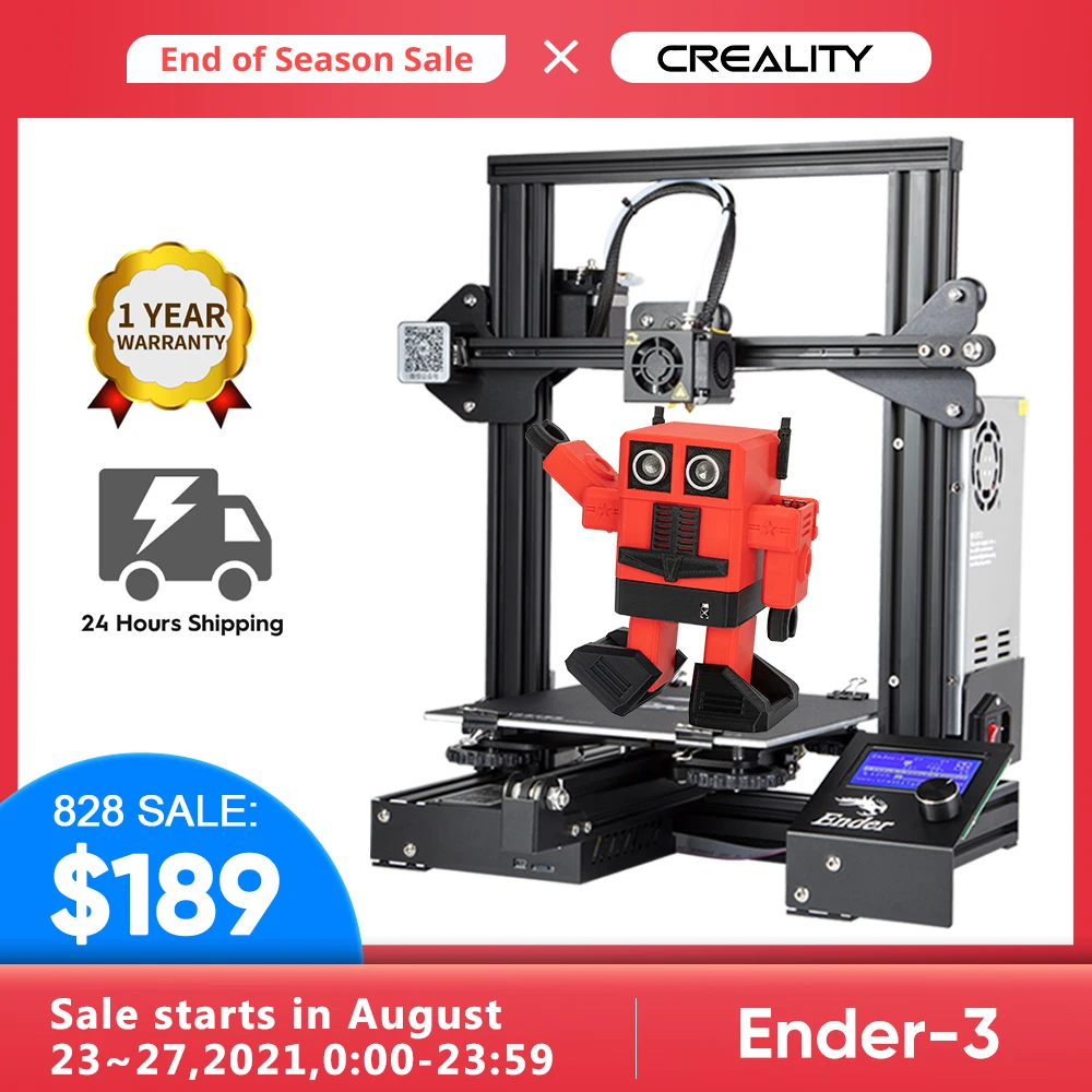 3D принтер CREALITY Ender 3/Ender 3X обновленная улучшенная модель V слот - Цена: 12 982,64 руб.