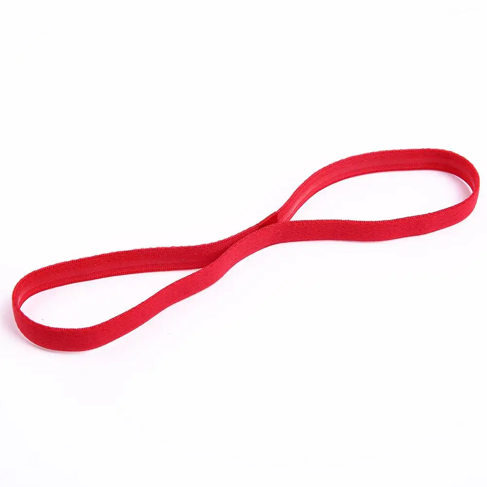 Спортивная Нескользящая тонкая эластичная спортивная повязка на голову для