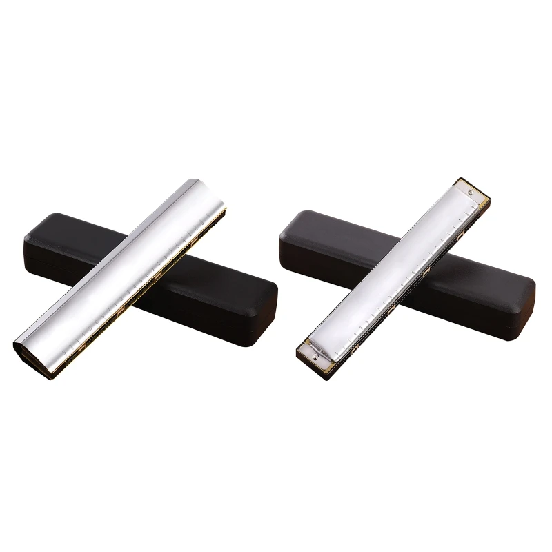 

Профессиональная гармоника с 24 отверстиями для начинающих, Diatonic Double Tremolo, гармоника для взрослых, музыки и студентов, подарок для учителя 87HF