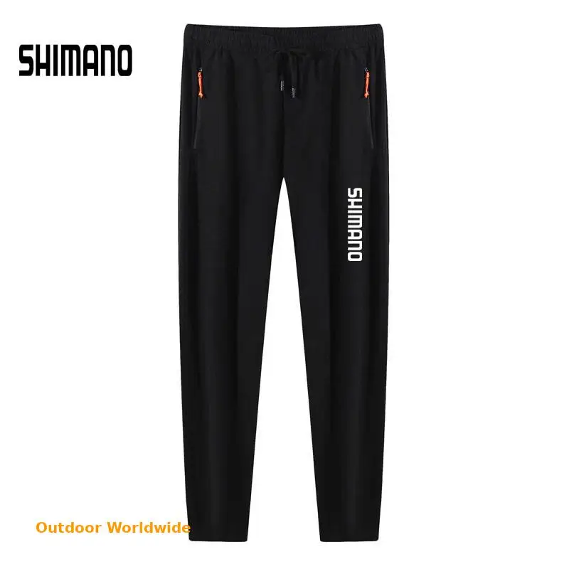 

Men Summer Spring Ice Silk Brand Fishing Pants Breathable Quick Dry Cool Thin Men Fishing Pants Outdoor Fishing Clothings