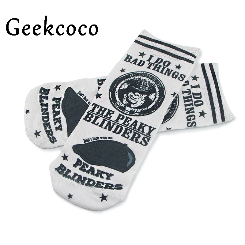 Модные спортивные короткие носки с мультипликационным принтом для детей мужчин