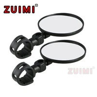 general motorcycle adjustable bicycle rearview mirror silicone mountain bike handlebar mirror wide angle mirror 1pc360 degree