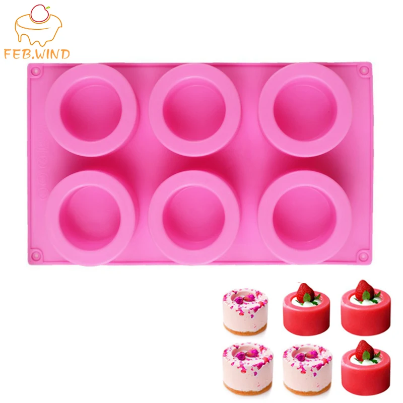 6 силиконовые чашки пищевого чаша чайник Форма для мини тортов/сковорода с