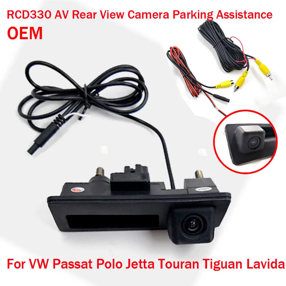 

RCD330 OEM AV Автомобильная камера заднего вида ручка багажника для VW Golf POLO Passat Jetta CC