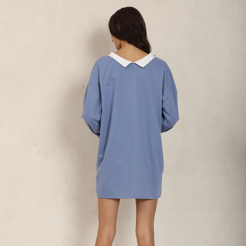 Платье-рубашка женское хлопковое с принтом банан и медведь | Женская одежда