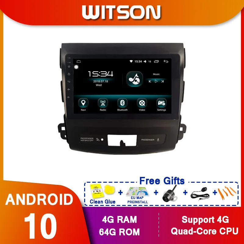WITSON 9 &quotFULL HD сенсорный экран Android 10 0 Восьмиядерный Автомобильный GPS