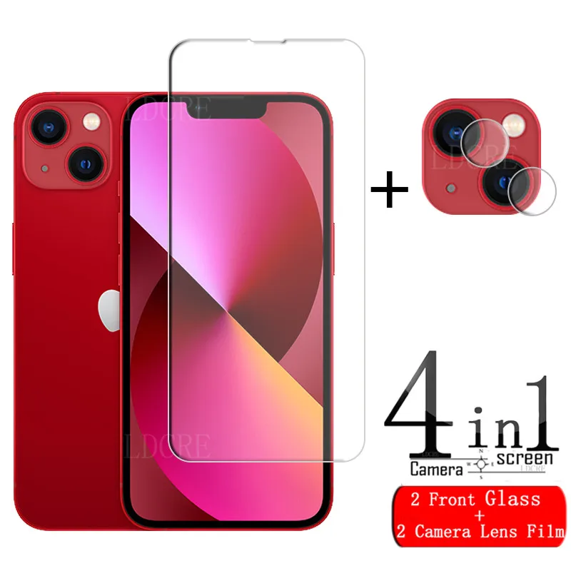Protector de pantalla de vidrio templado para iPhone 13, cristal templado para iPhone SE 2020 7 8 Plus 11 12 13 Pro Max-0