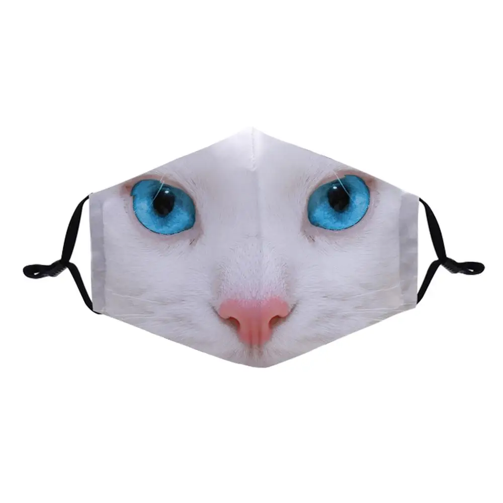 Модная забавная 3D маска с принтом пылезащитные хлопковые защитные маски