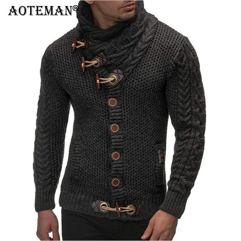 

Мужской свитер, куртки, Мужское пальто, вязаная однотонная винтажная уличная одежда, модная мужская одежда, куртка на весну и осень, спортив...