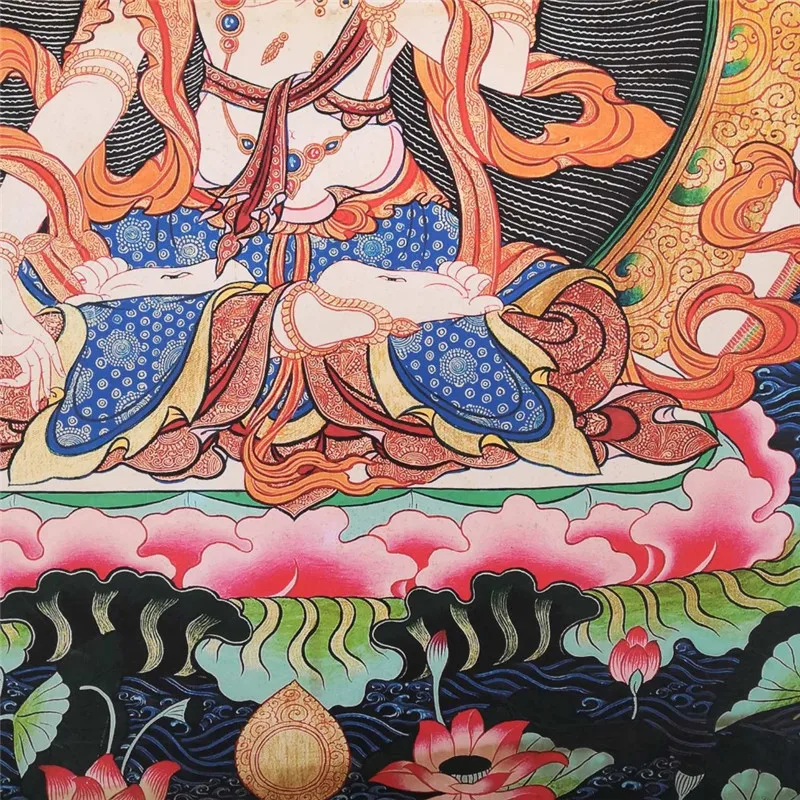 Китайская старая тибетская бумага танка как висящая картина фэншуй Тибетский