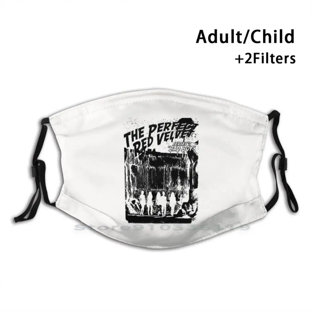 

Red Velvet - Bad Boy ( Ver Black ) Design Anti Dust Filter Washable Face Mask Kids Red Velvet Red Velvet Bad Boy Red Velvet