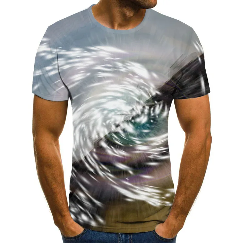 2020 Vertigo 3D круглая шея Мужская футболка тоннель печатная T shirtXXS 6XL|Мужские футболки|