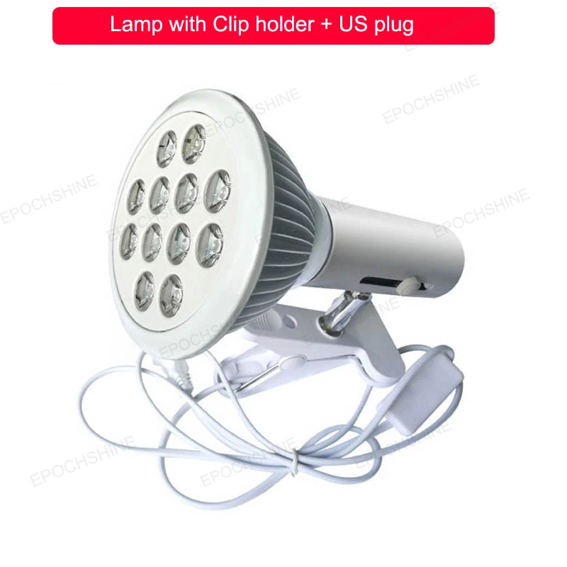 Bulb holder US plug 45 Вт Красный светодиодный светильник для терапии глубокого Красного 660нм около инфракрасного 850nmRed светильник для терапии омоложения кожи светильник для удаления морщин панель - Испускаемый цвет: Bulb holder US plug