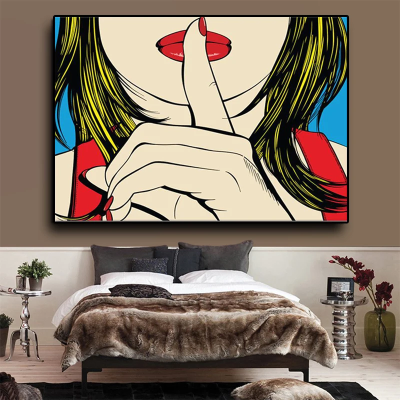 Ssshhh! Известный Дизайн Deborah Azzopardi Girl холст живопись плакат и принты Современная