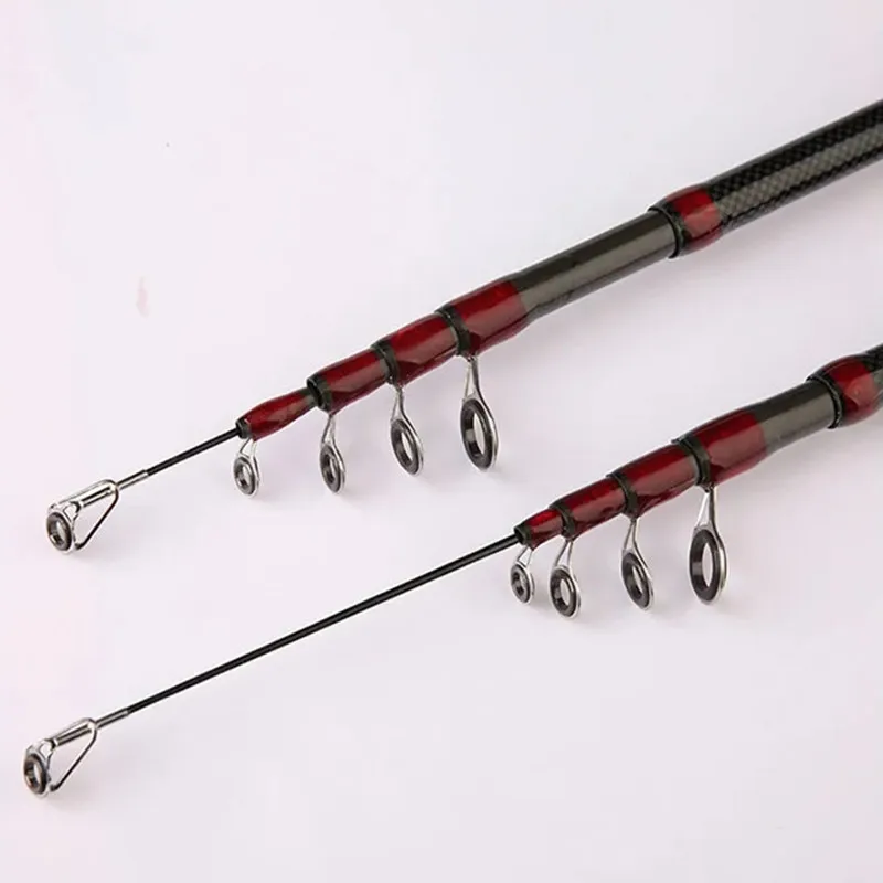 Новая телескопическая удочка из углеродного волокна для спиннинга 1 8 м 2 4 7 3 0 6