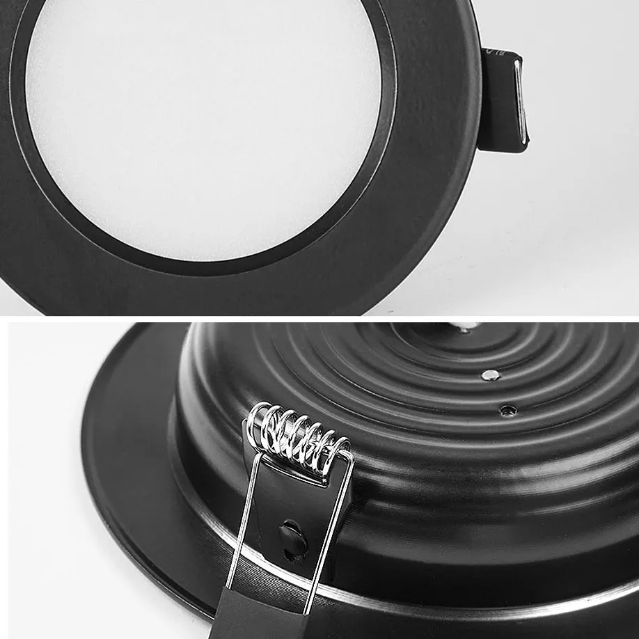 Luz descendente LED redonda Ultra brillante, 3W, 5W, 7W, 9W, 12W, 15W, aluminio AC110V, 220V, rojo, azul, verde, punto empotrado