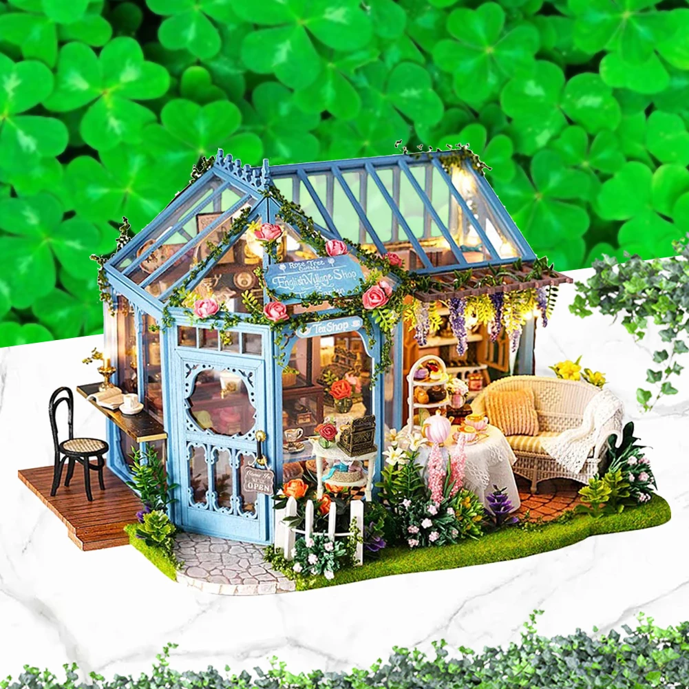 

Набор для сборки маленьких домов в масштабе 1:24, миниатюрная мебель для кукольного домика, комплект для деревянного кукольного домика «сдел...