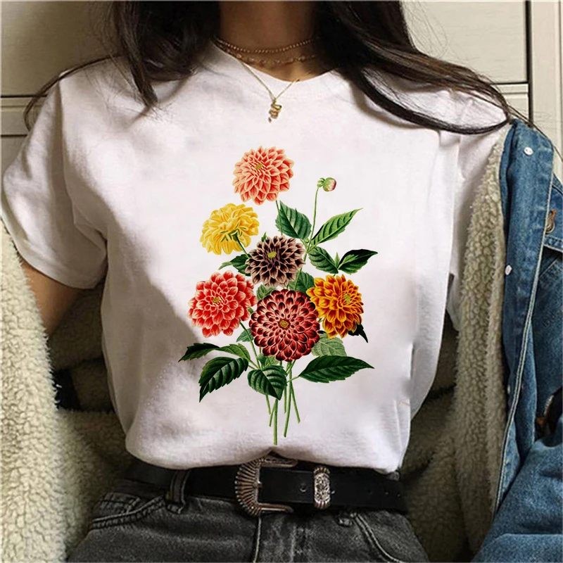 Women's T-shirt Casual Harajuku Graphic T-shirt   Short Sleeve  Short sleeve O-neck Cheap Tee Casual Clothes Top Female T shirts