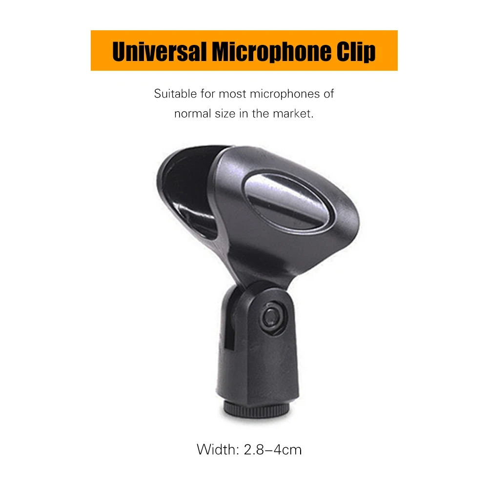 

Microphone Stand Floor-Standing Mic Tripod Stand Height Angle Adjustable with Dual Mic Clips Phone Holder for Live Voice Stage